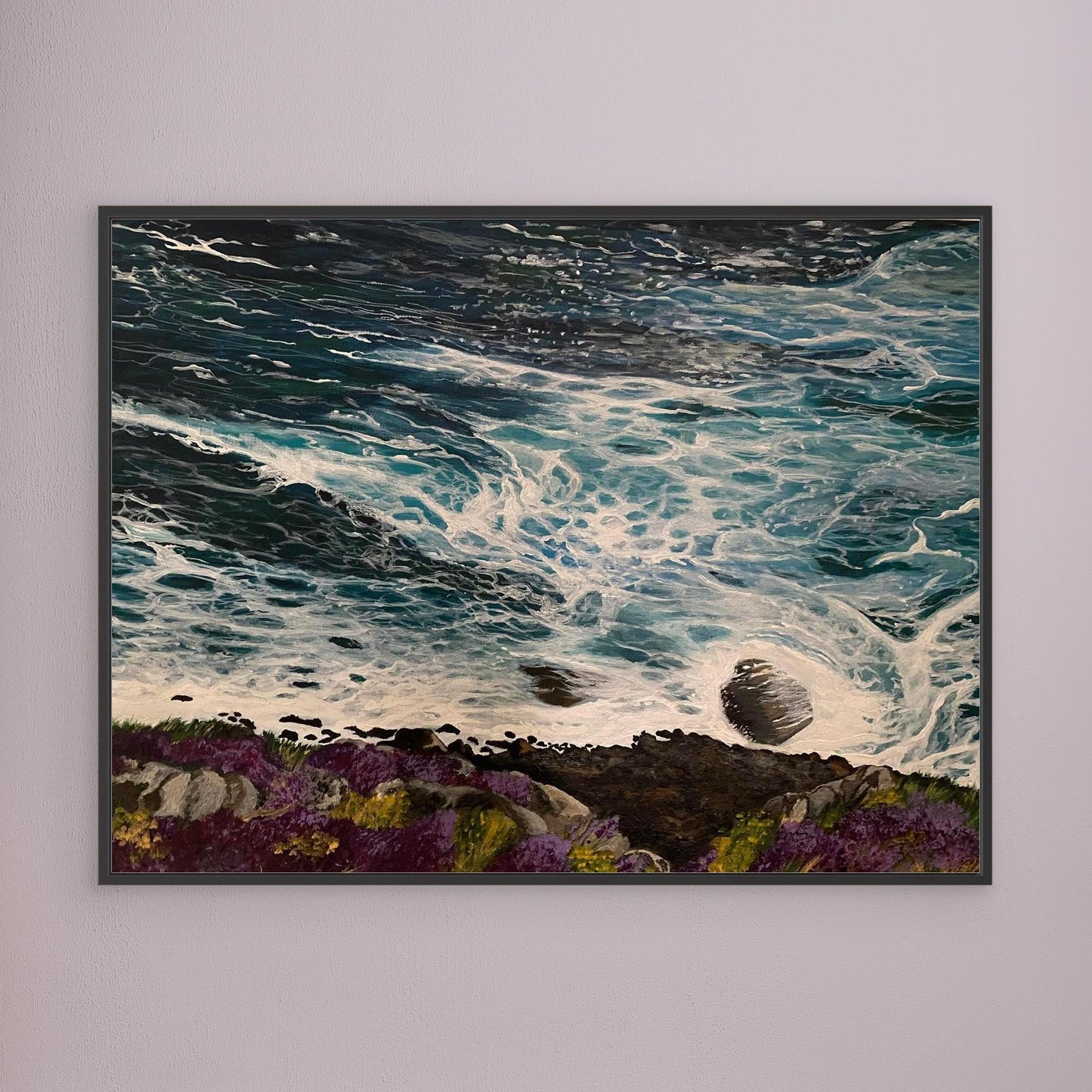 Seal Cove near Hells Mouth, North Coast Cornwall - Fine Art Seascape Print on Canvas - Art of the Wave