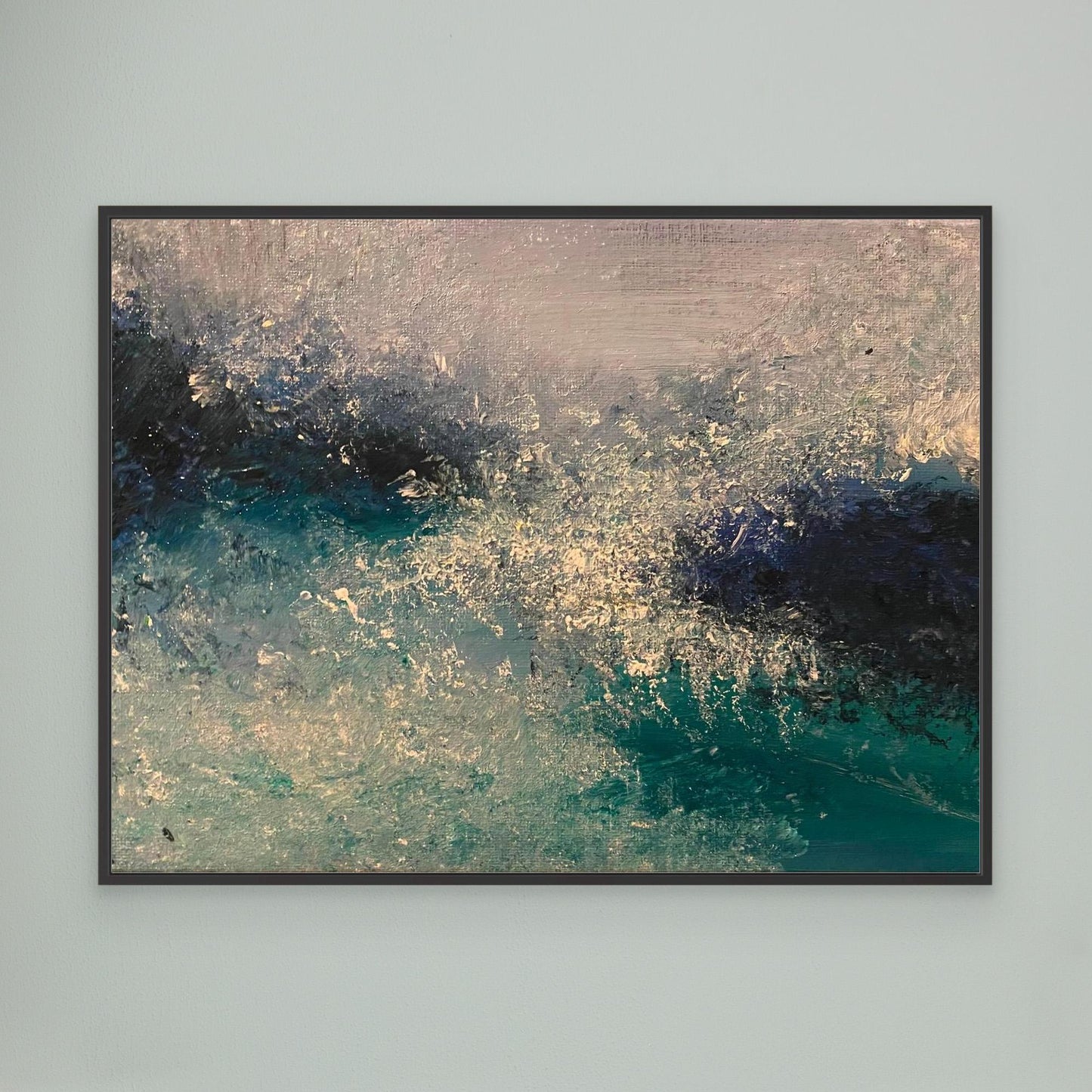 First Kiss of Summer - Original Abstract Contemporary Big Wave Art Print on Canvas - Art of the Wave