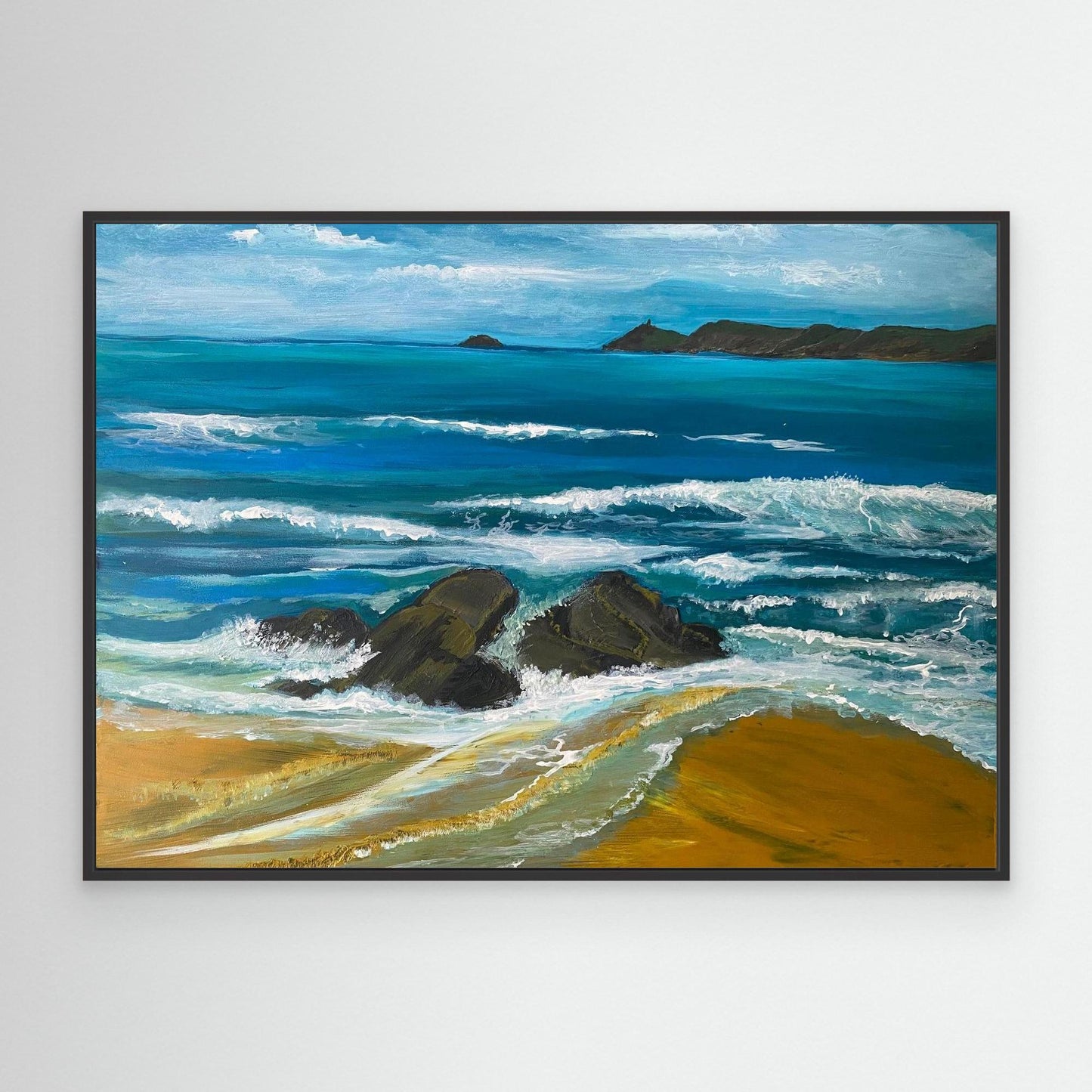 Sennen Beach Original Coastal Art Print - Art of the Wave