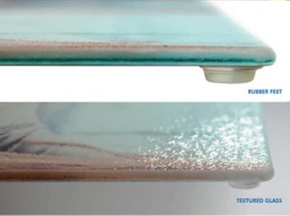 Glass Chopping Board - First Kiss of Summer Original Artwork - Art of the Wave