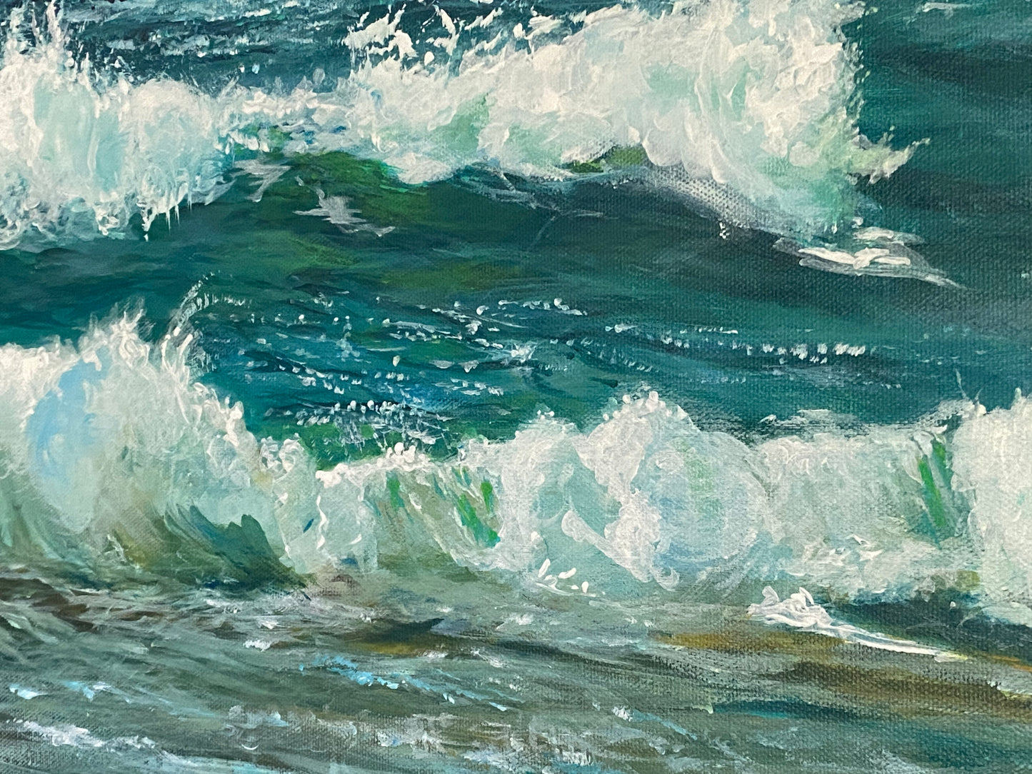 Original Seascape Painting 'Spring Break in Cornwall'