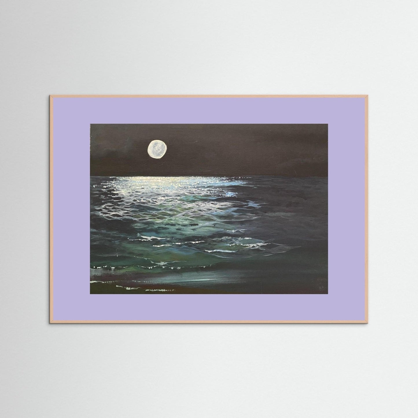 Lumen - Original Fine Art Moonlight Seascape Print - Art of the Wave