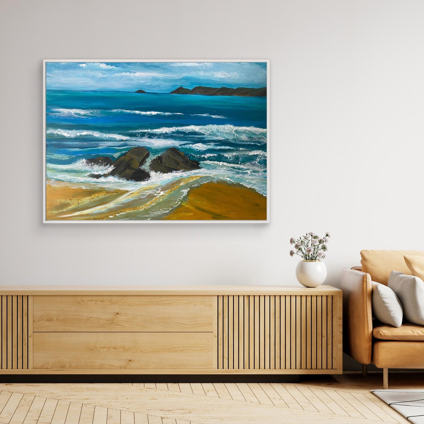 Sennen Beach Original Coastal Art Print - Art of the Wave