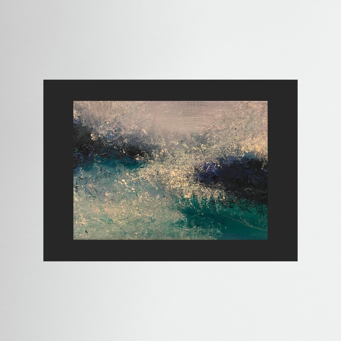 First Kiss of Summer - Original Abstract Contemporary Big Wave Poster Print Mounted/Framed - Art of the Wave