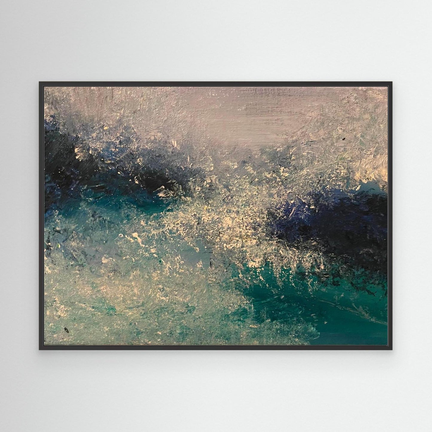 First Kiss of Summer - Original Abstract Contemporary Big Wave Art Print on Canvas - Art of the Wave