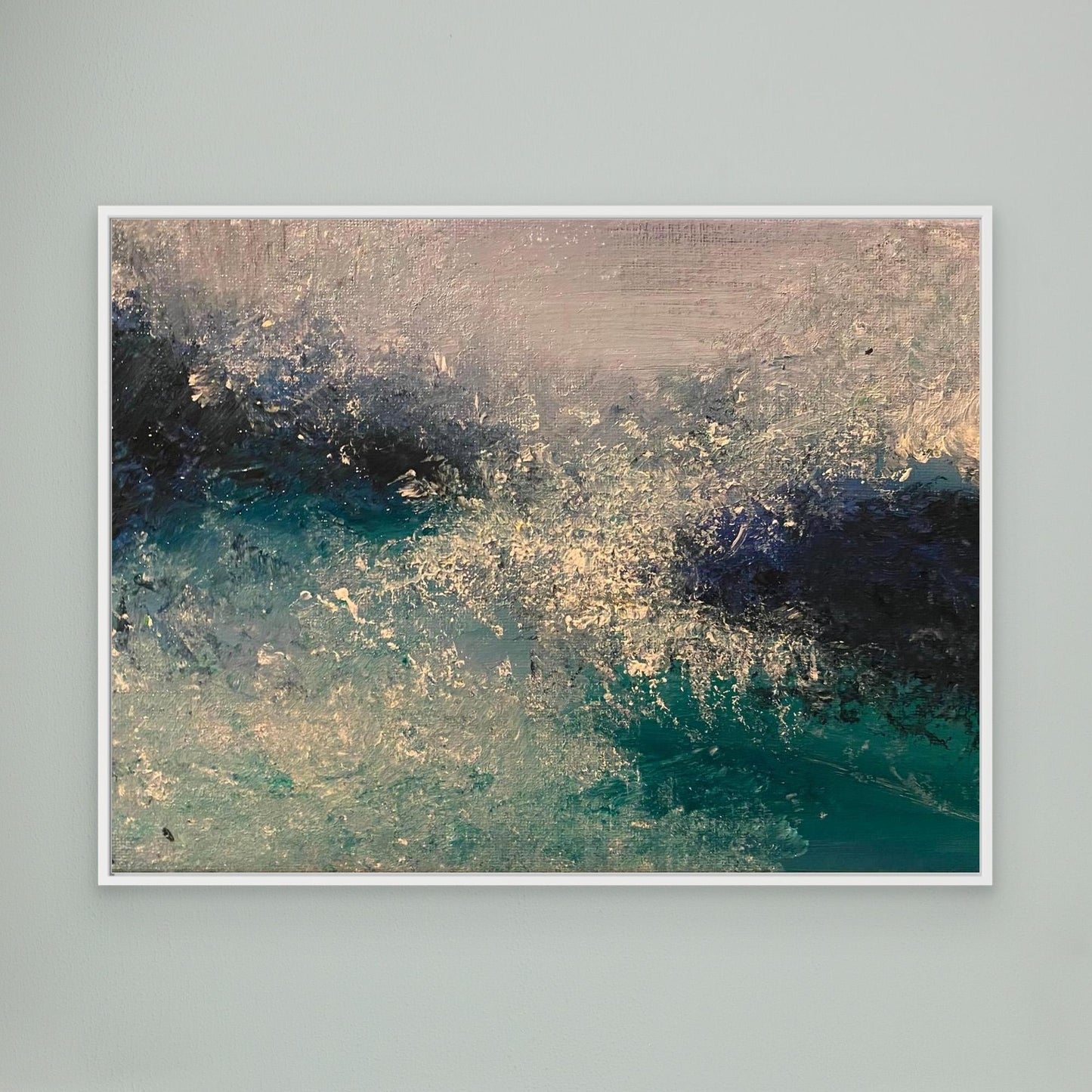 First Kiss of Summer - Original Abstract Contemporary Big Wave Art Print on Canvas - Art of the Wave