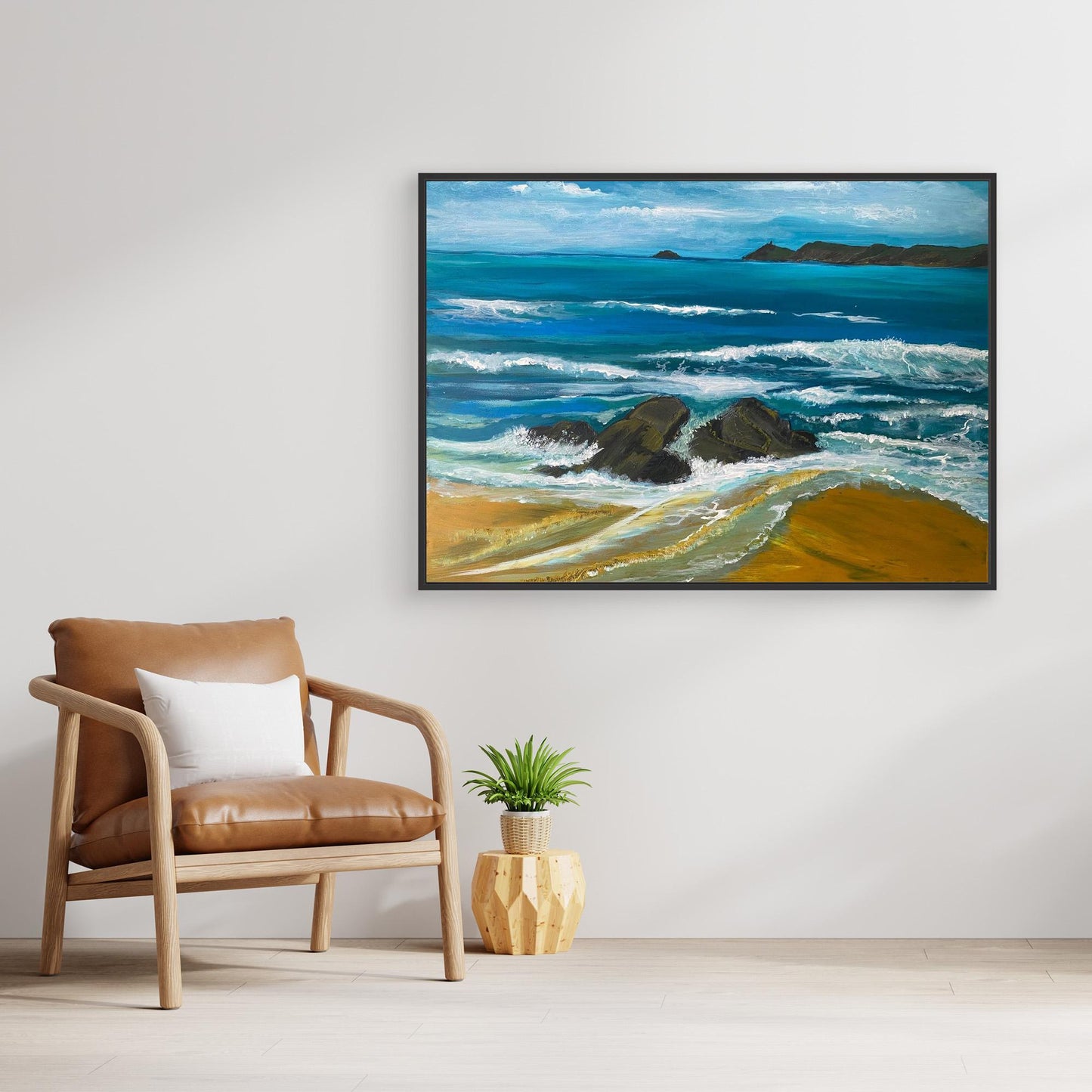 Sennen Beach Original Coastal Art Print - Art of the Wave
