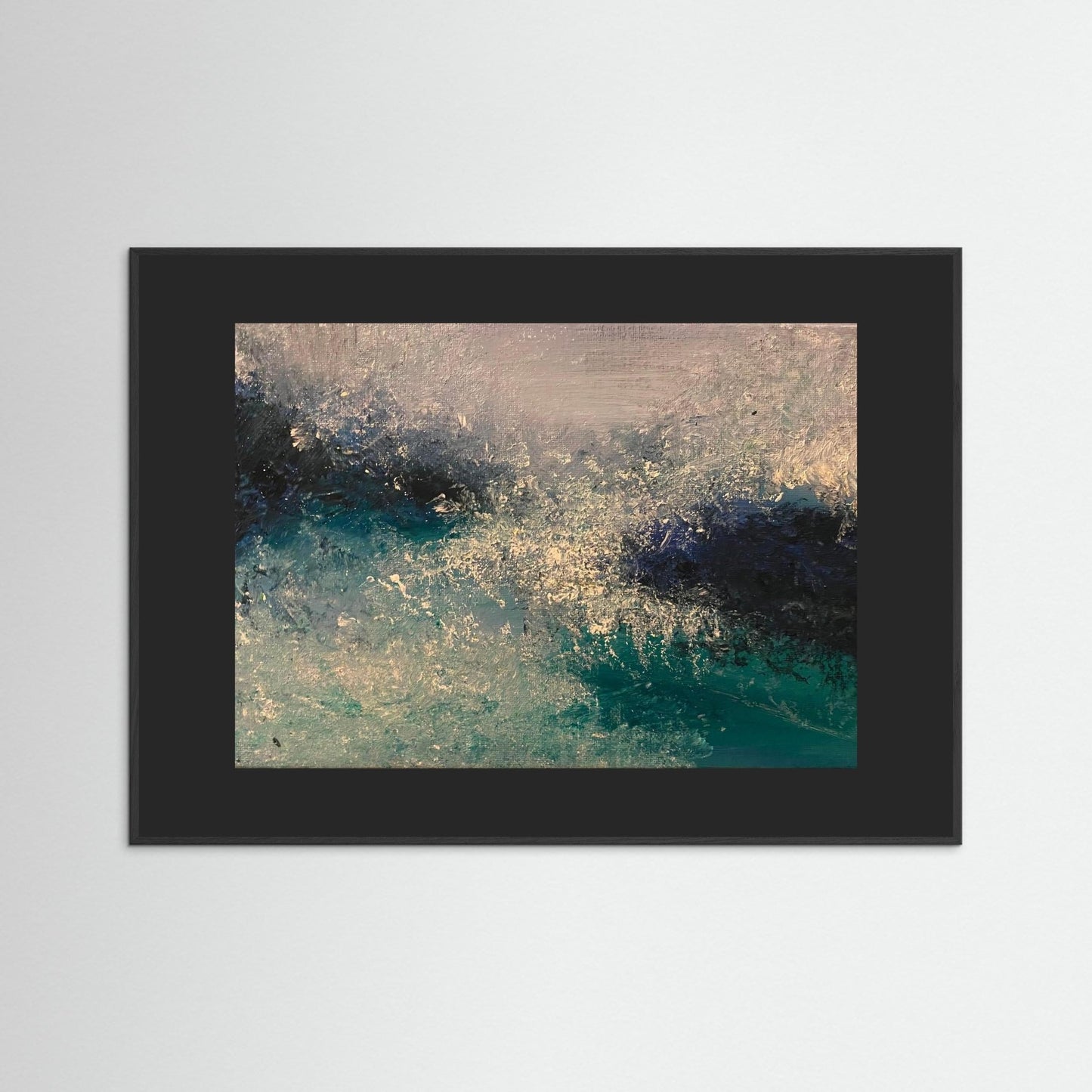 First Kiss of Summer - Original Abstract Contemporary Big Wave Poster Print Mounted/Framed - Art of the Wave
