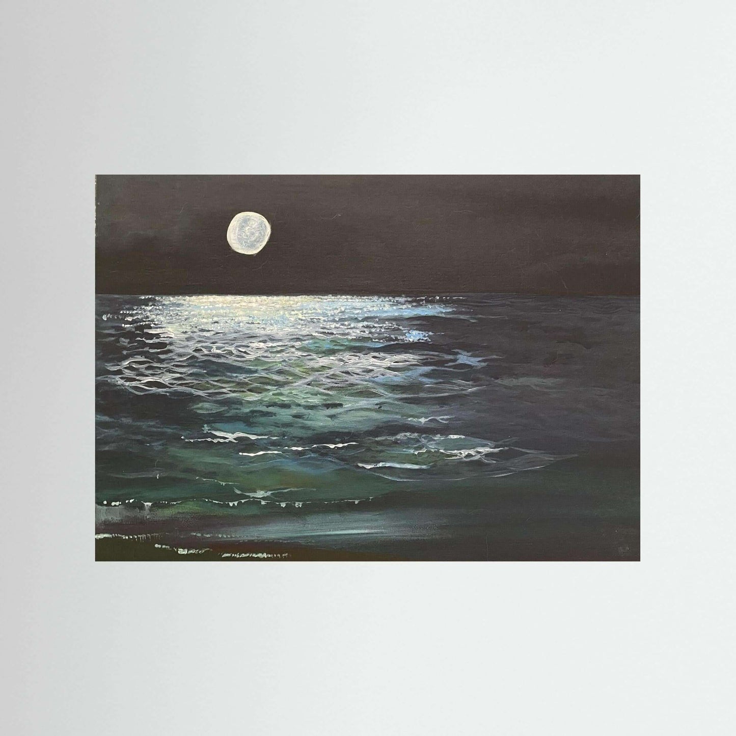 Lumen - Original Fine Art Moonlight Seascape Print - Art of the Wave
