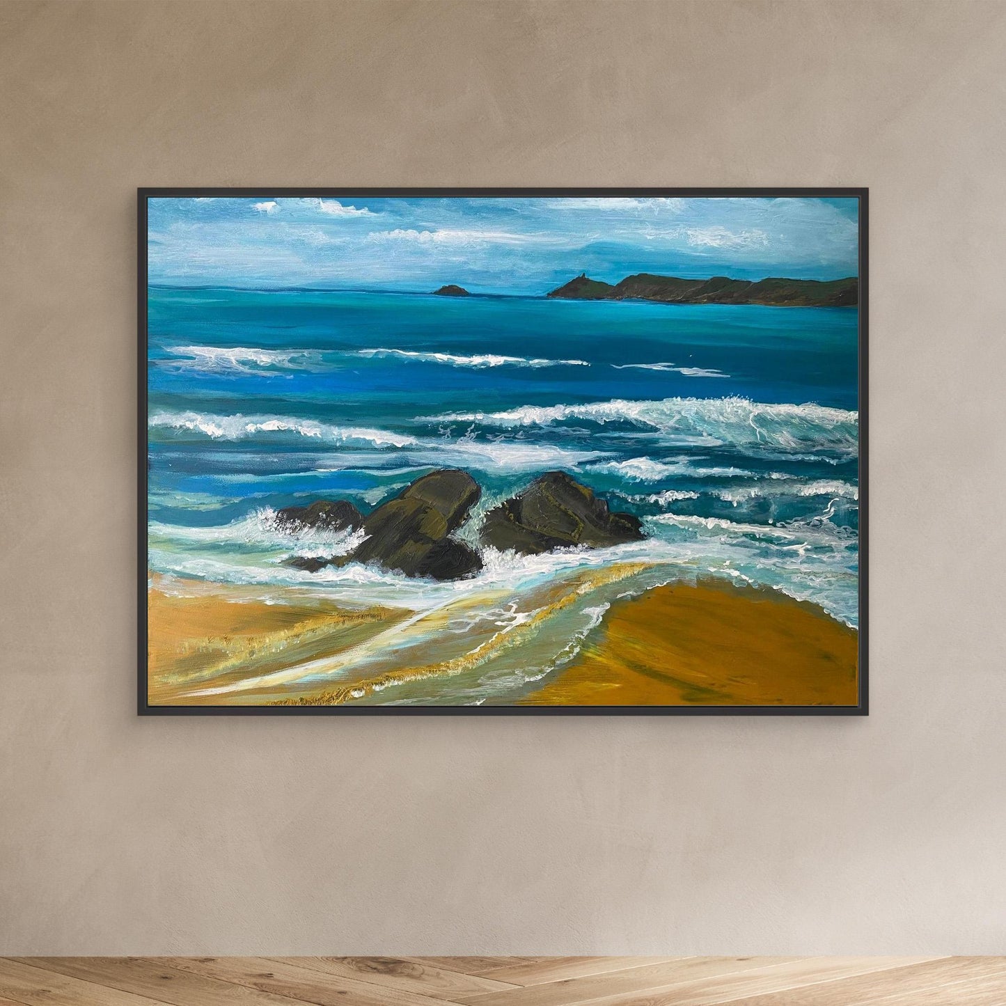 Sennen Beach Original Coastal Art Print - Art of the Wave