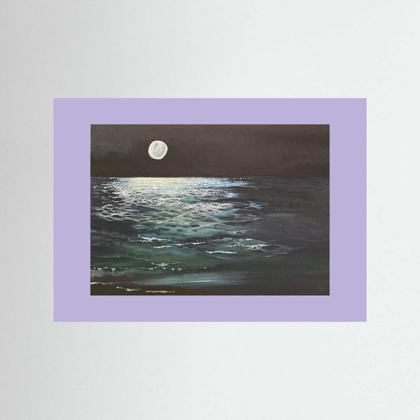 Lumen - Original Fine Art Moonlight Seascape Print - Art of the Wave