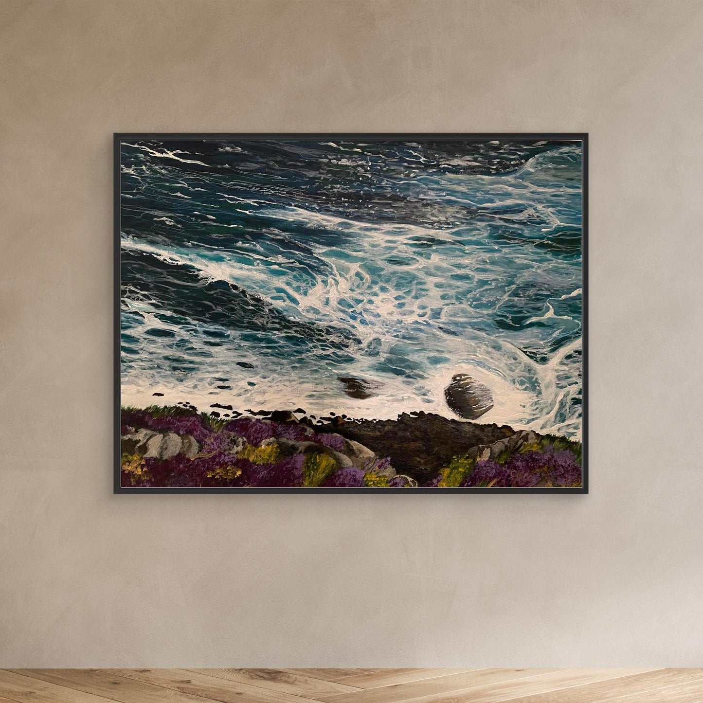 Seal Cove near Hells Mouth, North Coast Cornwall - Fine Art Seascape Print on Canvas - Art of the Wave