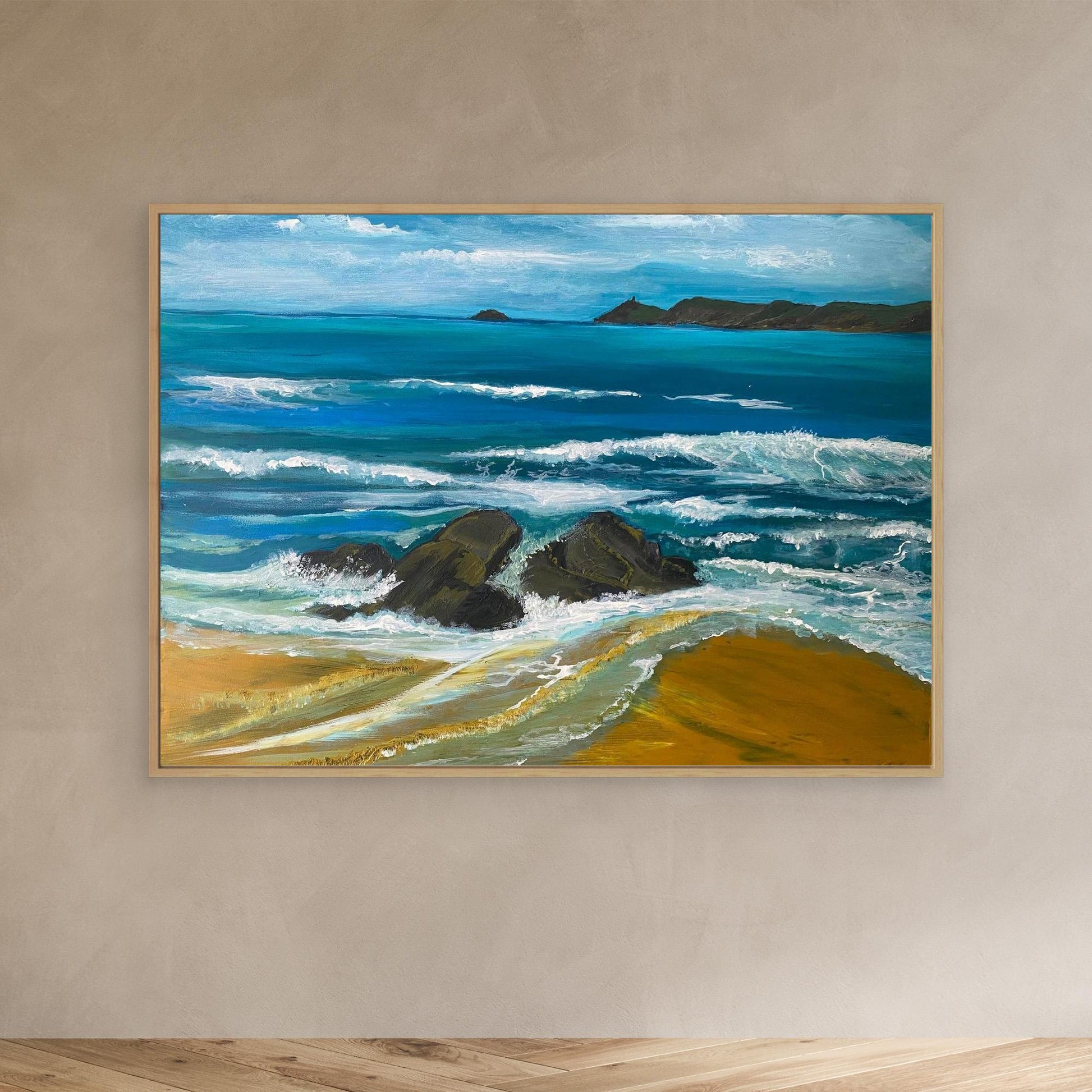 Sennen Beach Original Coastal Art Print - Art of the Wave