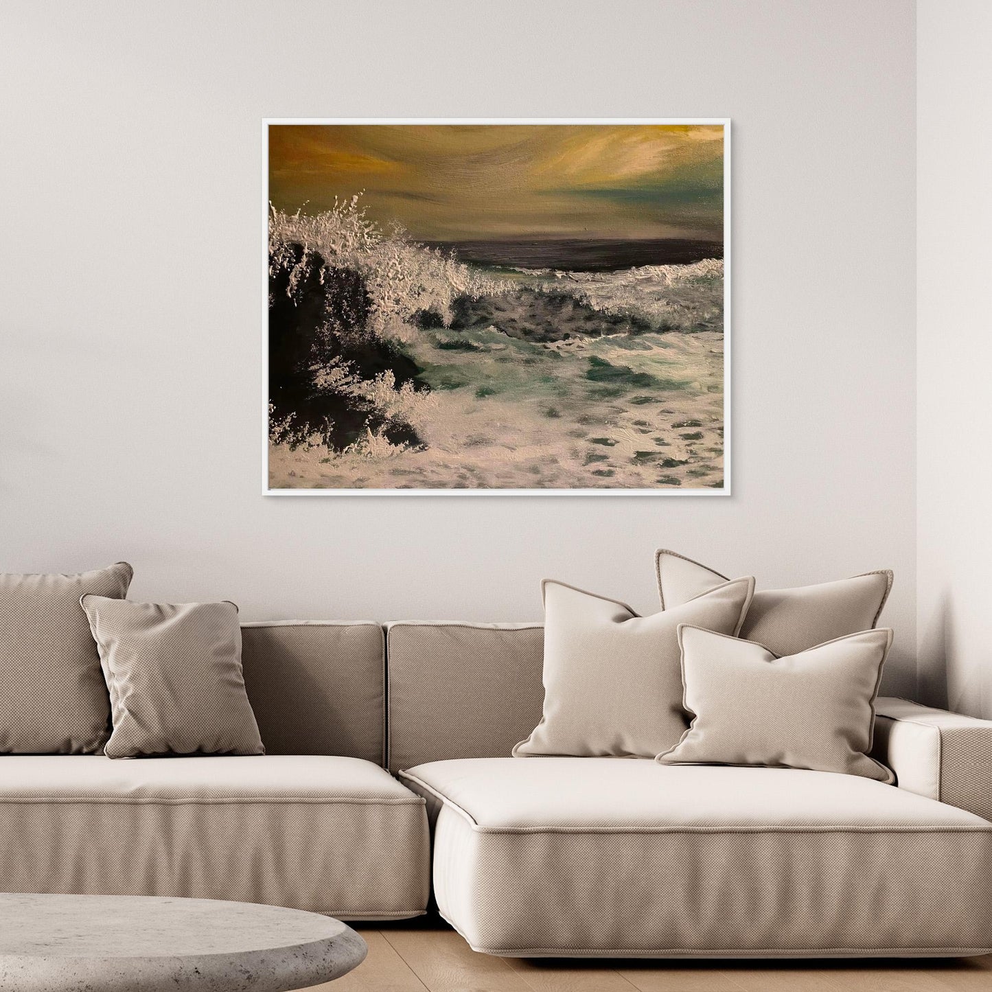 Transcendence - Contemporary Seascape Art Print on Canvas - Art of the Wave