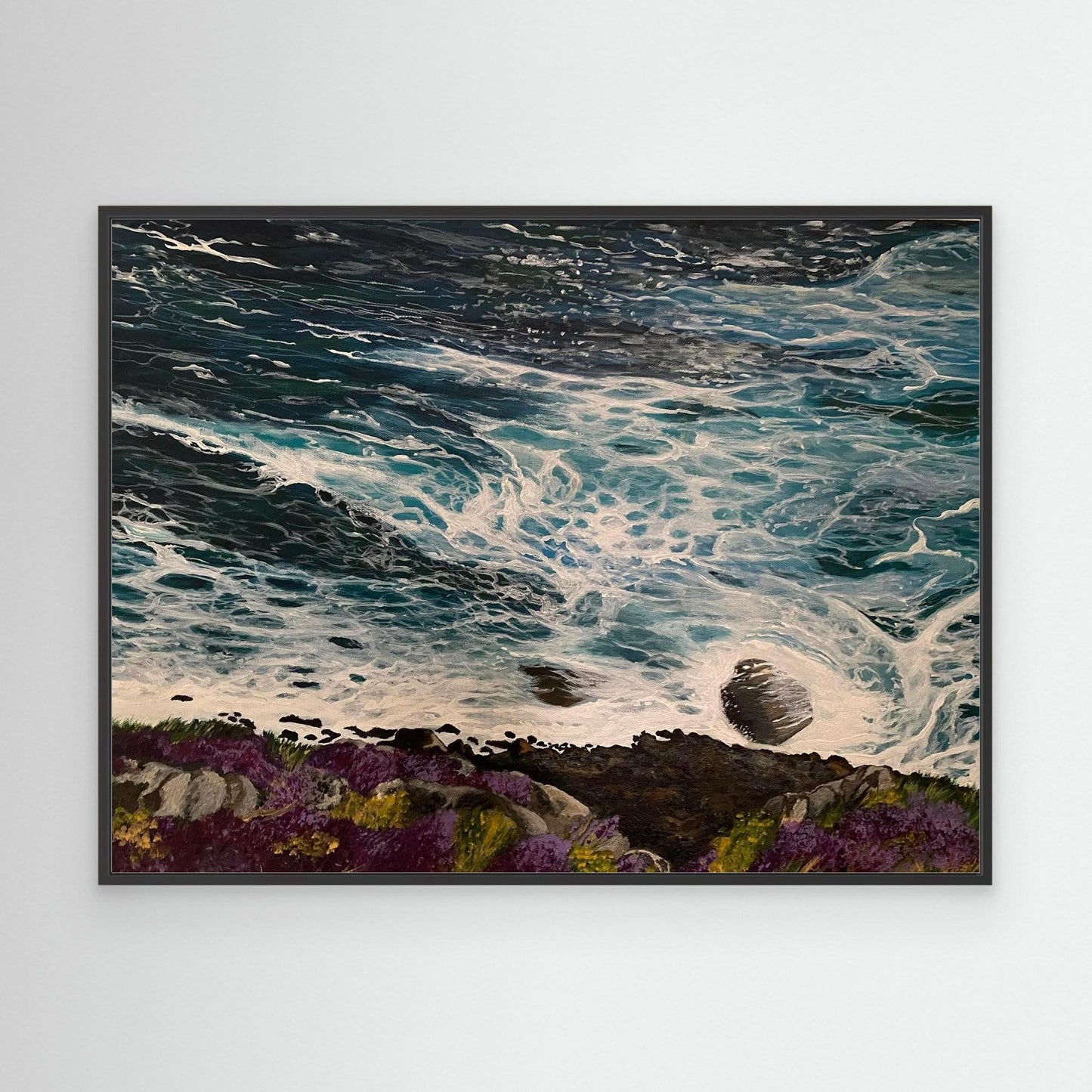 Seal Cove near Hells Mouth, North Coast Cornwall - Fine Art Seascape Print on Canvas - Art of the Wave