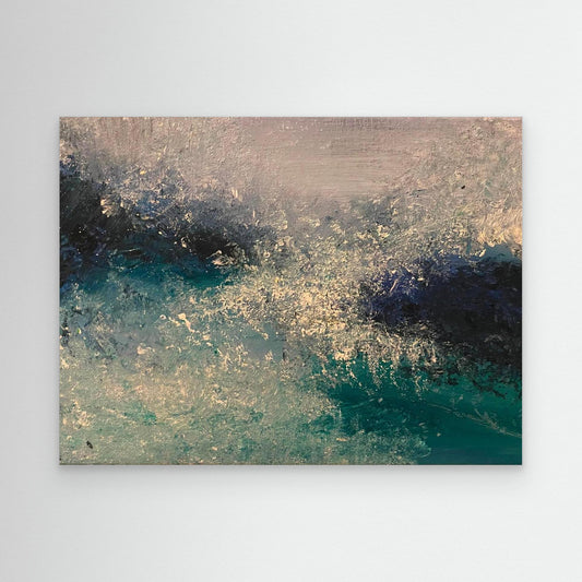 First Kiss of Summer - Original Abstract Contemporary Big Wave Art Print on Canvas - Art of the Wave