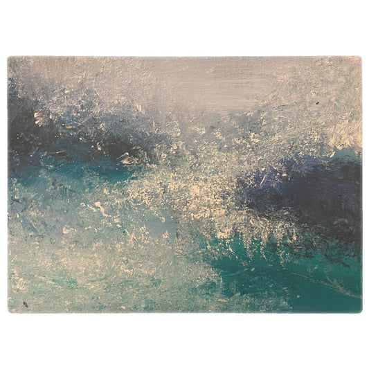 Glass Chopping Board - First Kiss of Summer Original Artwork - Art of the Wave