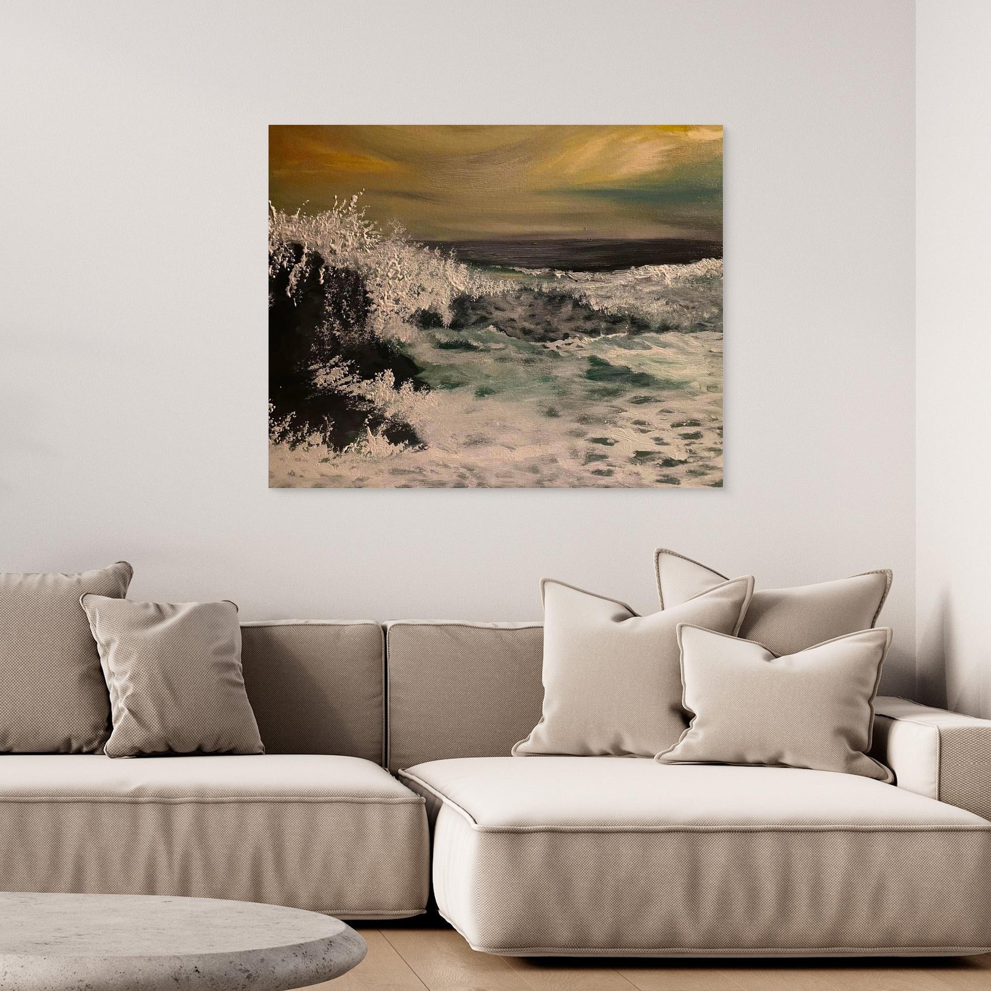 Transcendence - Contemporary Seascape Art Print on Canvas - Art of the Wave