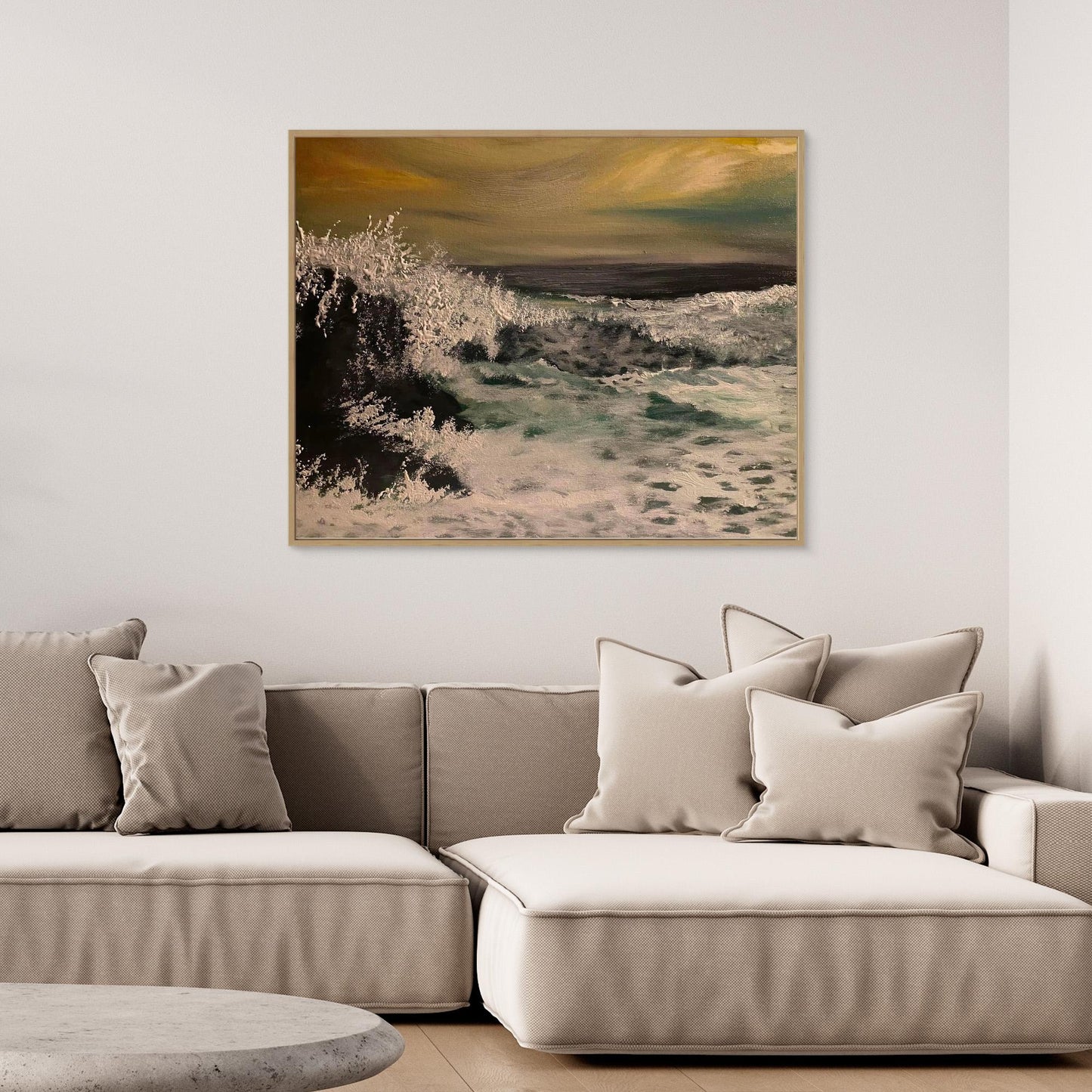 Transcendence - Contemporary Seascape Art Print on Canvas - Art of the Wave
