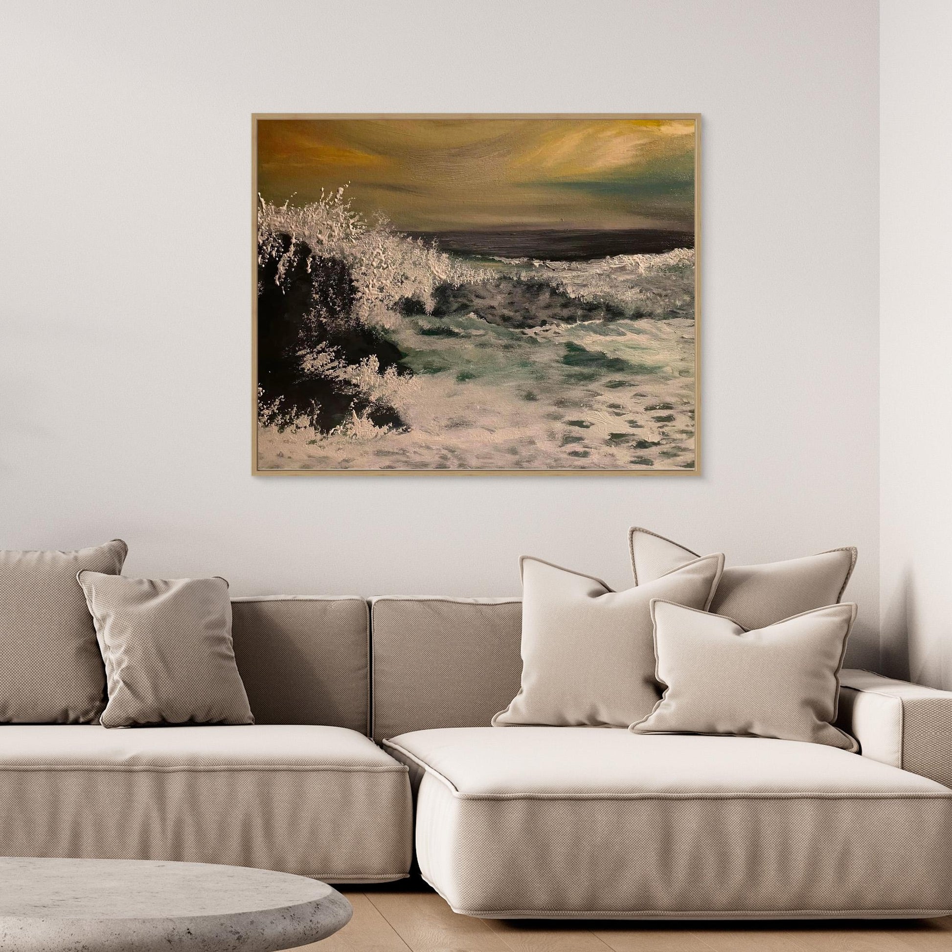 Transcendence - Contemporary Seascape Art Print on Canvas - Art of the Wave
