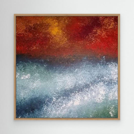 Courage - Abstract Seascape Print on Canvas - Art of the Wave