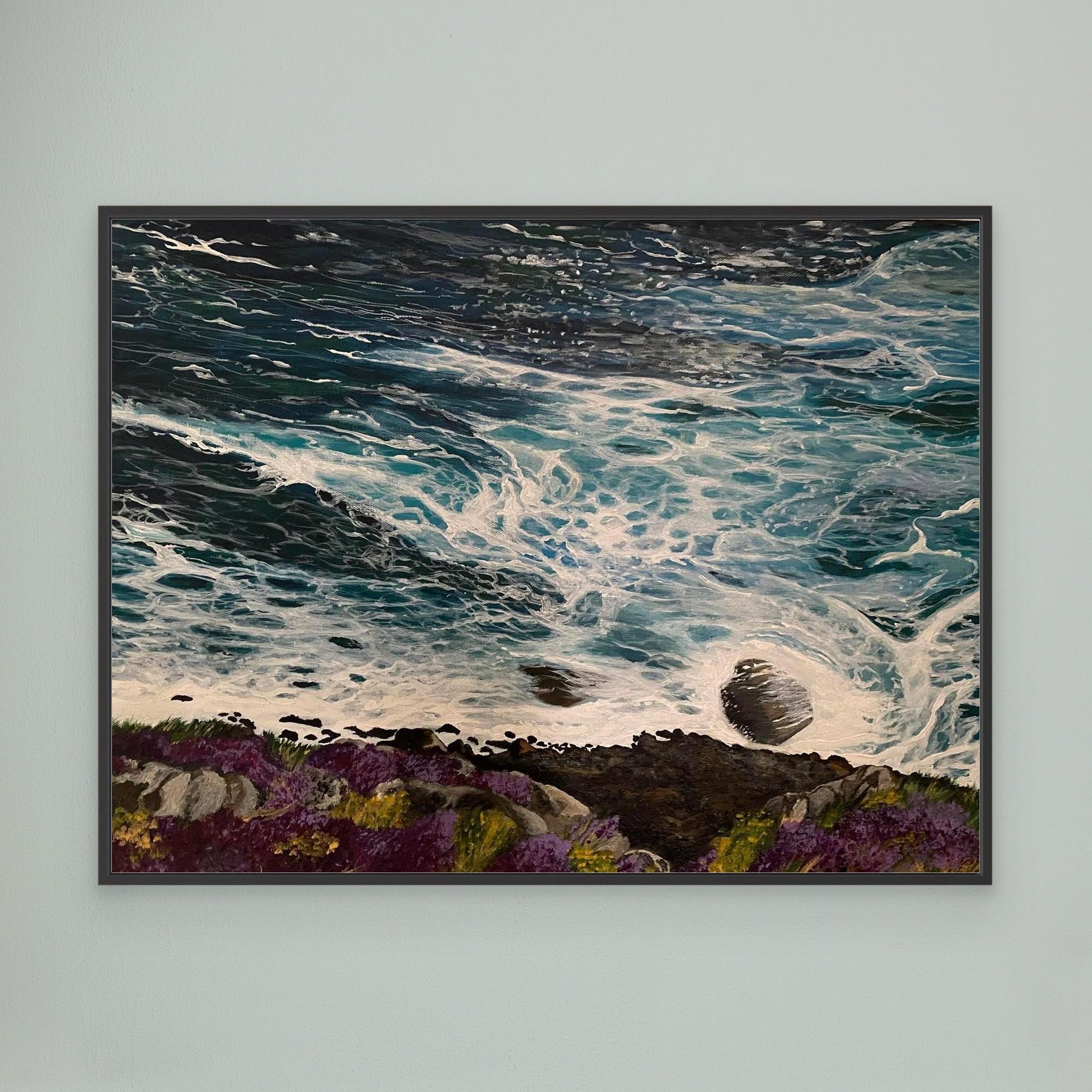 Seal Cove near Hells Mouth, North Coast Cornwall - Fine Art Seascape Print on Canvas - Art of the Wave