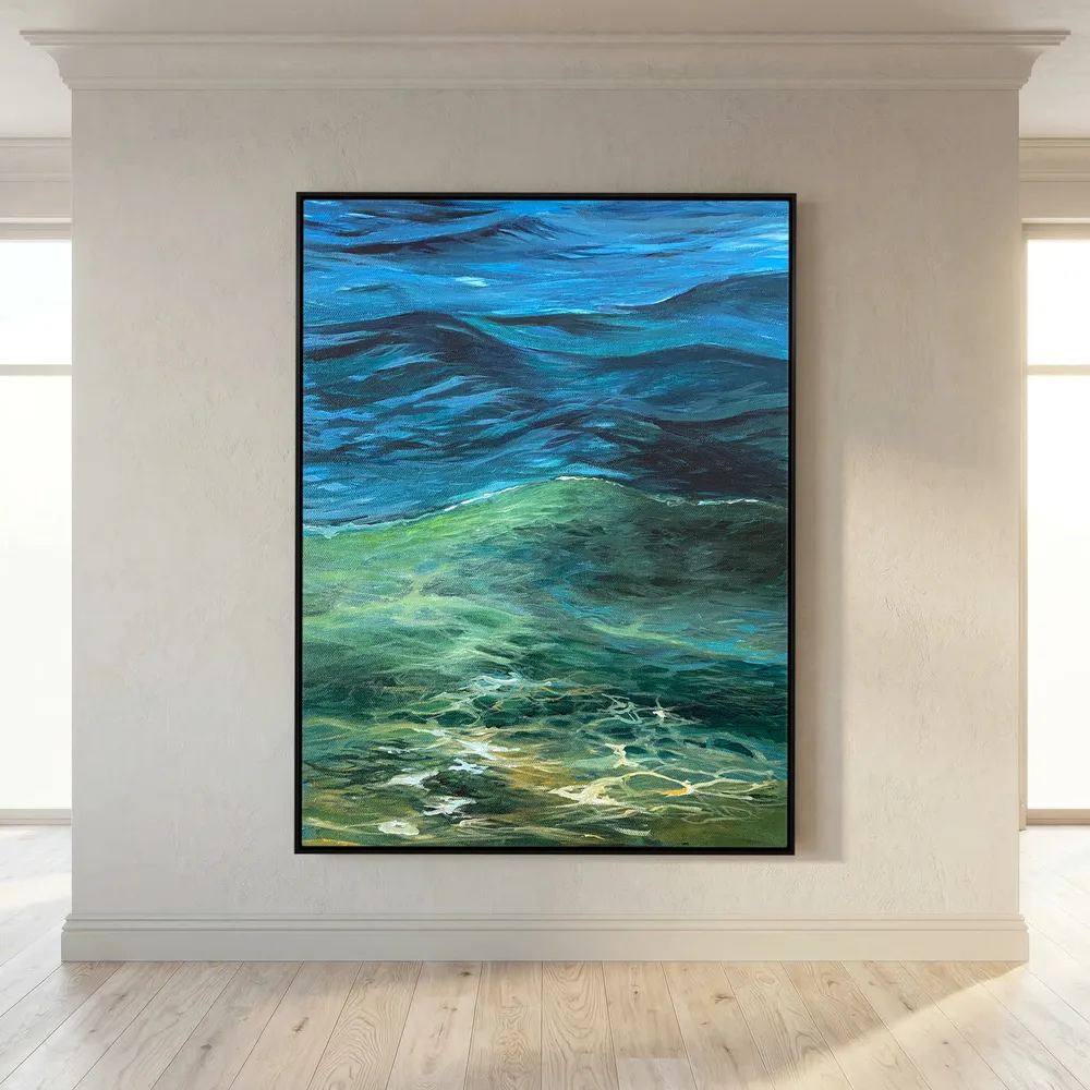 Healing Seascape Print on Canvas - As Above, So Beneath