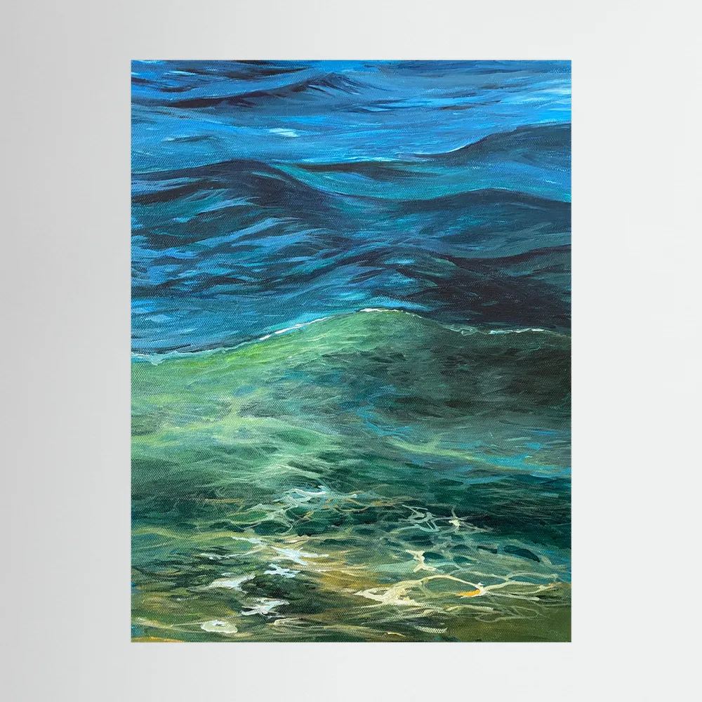 Healing Seascape Print on Canvas - As Above, So Beneath