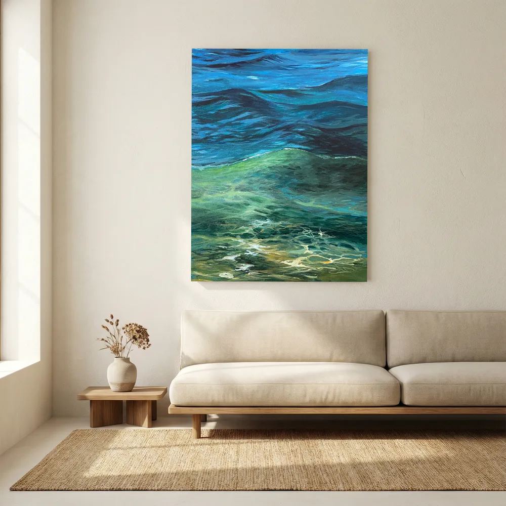 Healing Seascape Print on Canvas - As Above, So Beneath