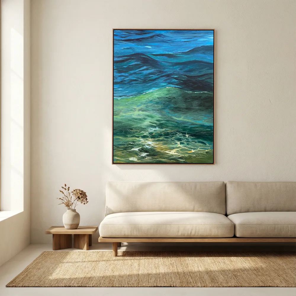 Healing Seascape Print on Canvas - As Above, So Beneath