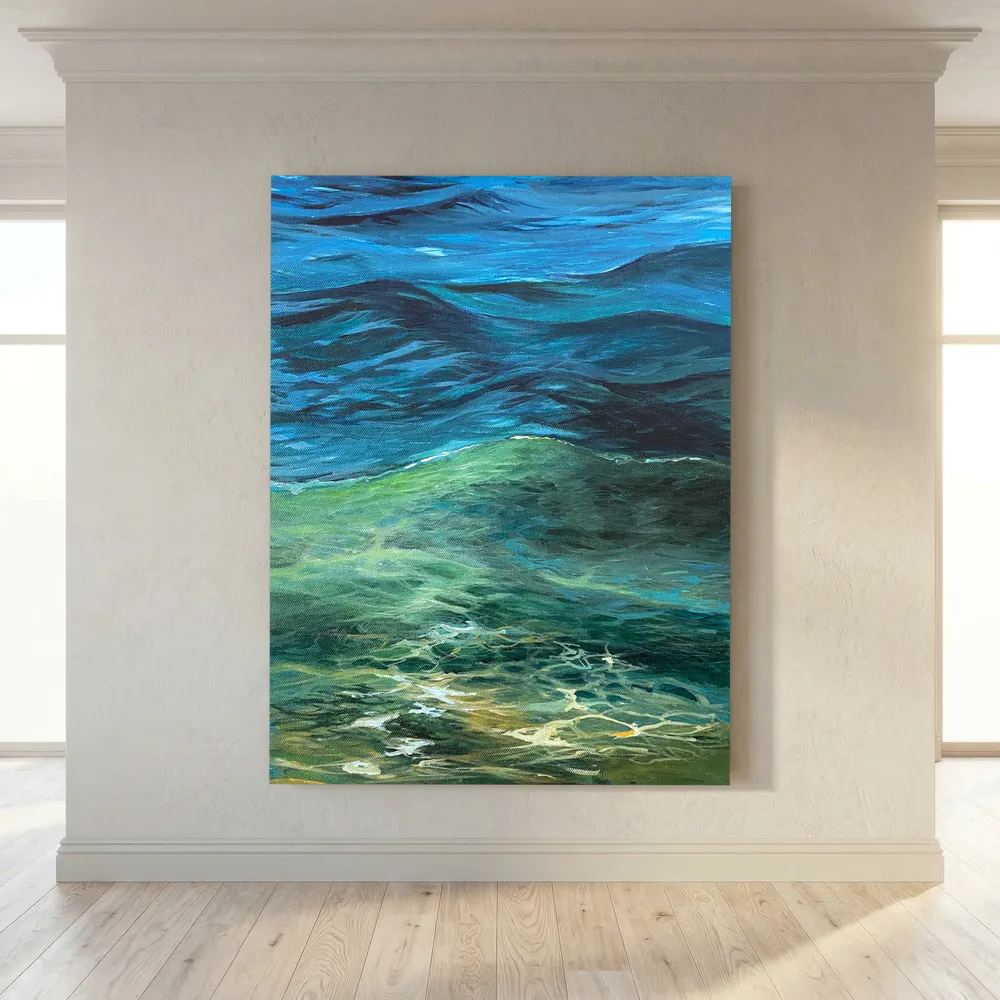 Healing Seascape Print on Canvas - As Above, So Beneath