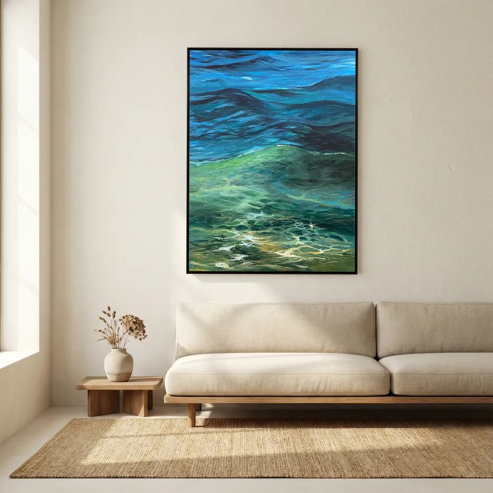 Healing Seascape Print on Canvas - As Above, So Beneath