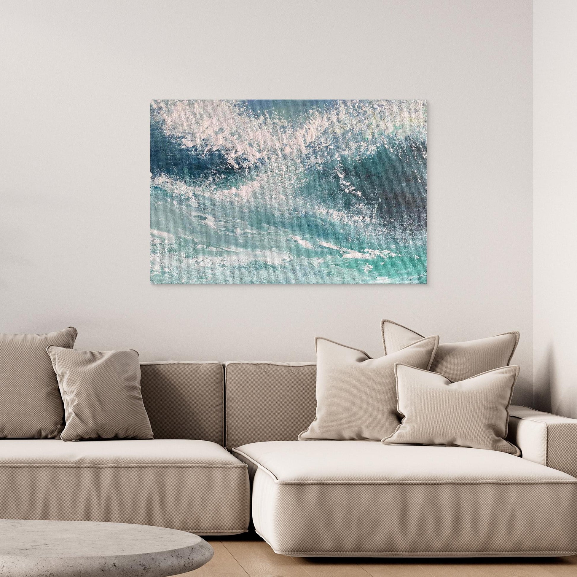 Experience - Big Wave Art Print on Canvas - Art of the Wave