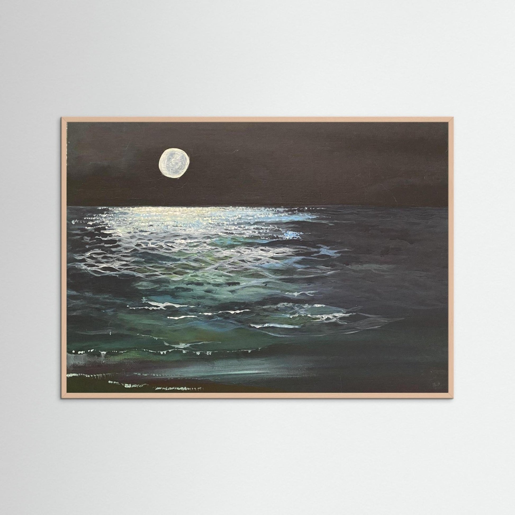 Lumen - Original Fine Art Moonlight Seascape Print - Art of the Wave