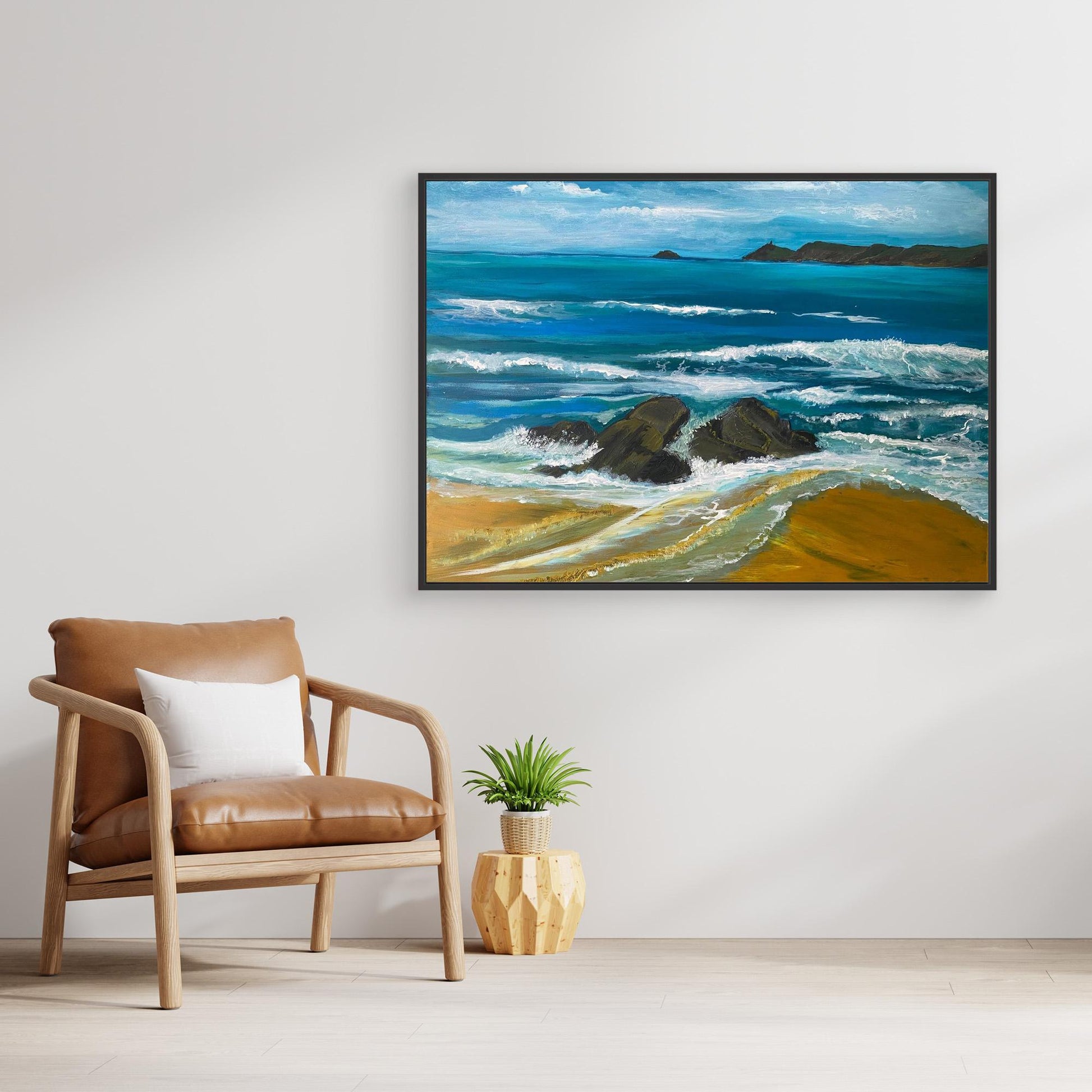Sennen Beach Original Coastal Art Print - Art of the Wave