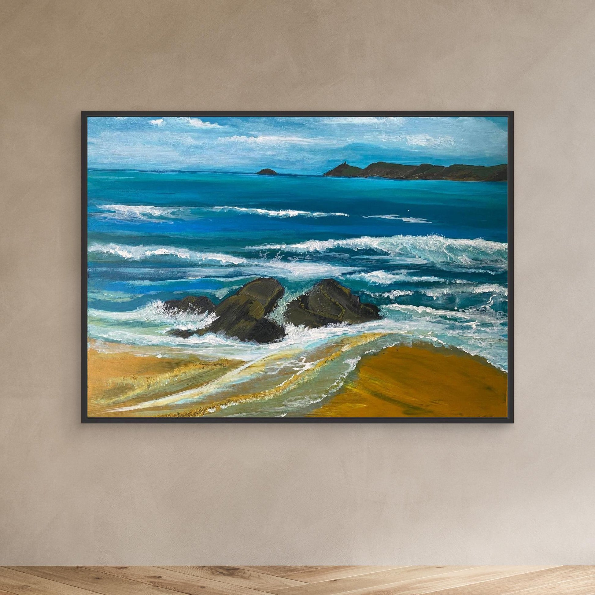Sennen Beach Original Coastal Art Print - Art of the Wave