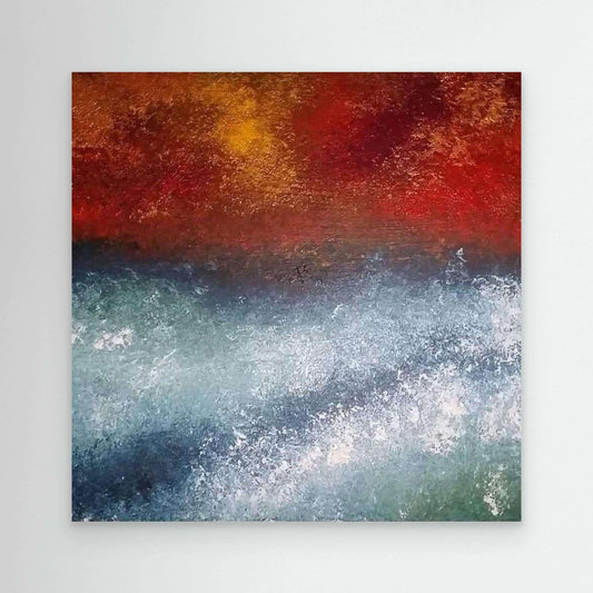 Courage - Abstract Seascape Print on Canvas - Art of the Wave